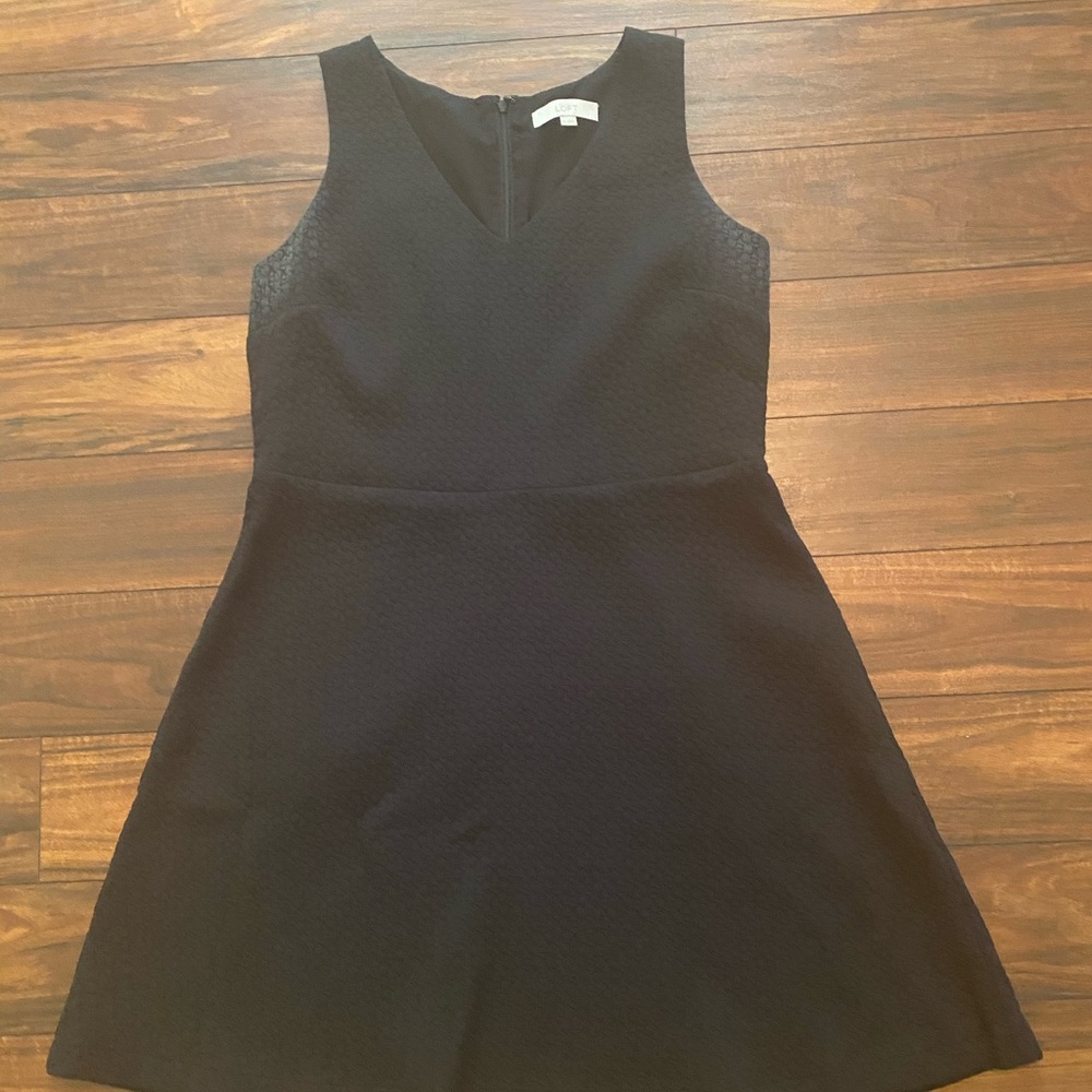 14 Black Loft A Line Sleeveless Cocktail Dress - Picture 1 of 1